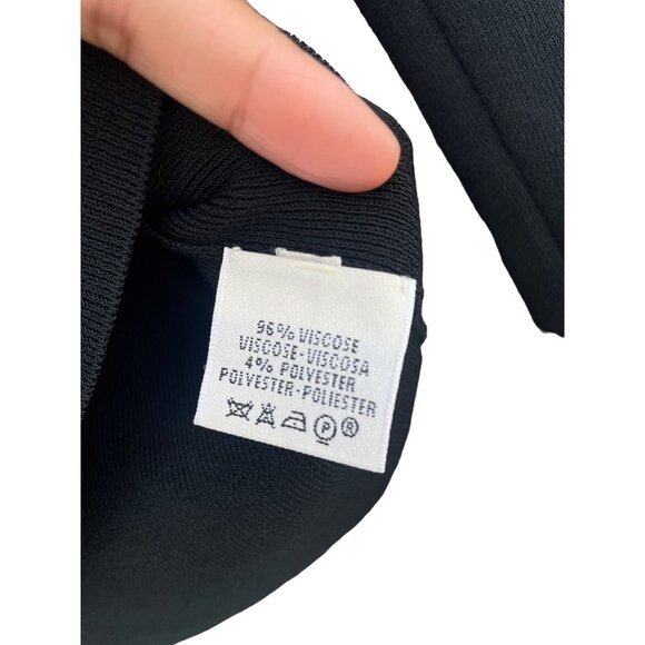 Hermes Womens Black Knitted Long Sleeve Winter Pullover Sweater Size XS - Picture 8 of 13